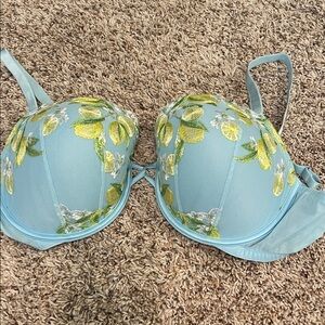 Victoria's Secret Blue and Green Floral Bra